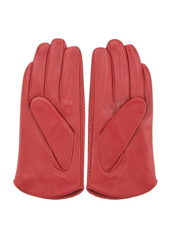 Wittchen Leder Handschuhe in Rot in Red