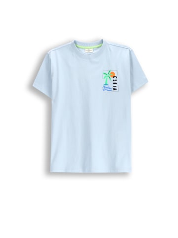 Coccodrillo T-Shirt mit kurzen Ärmeln in hellblau