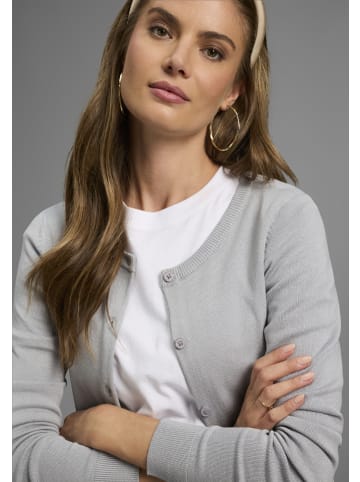 Laura Scott Strickjacke in grau-mel