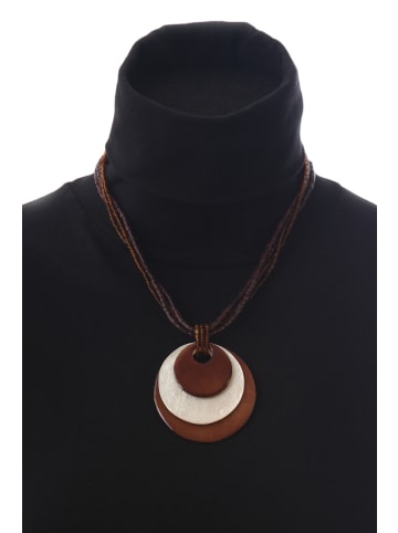 collezione alessandro Kurze Kette " Kalani " in braun