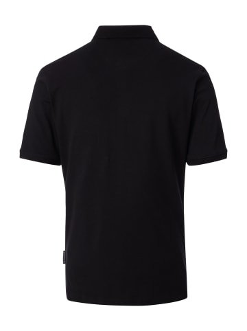 Casa moda Poloshirt Basic in Schwarz