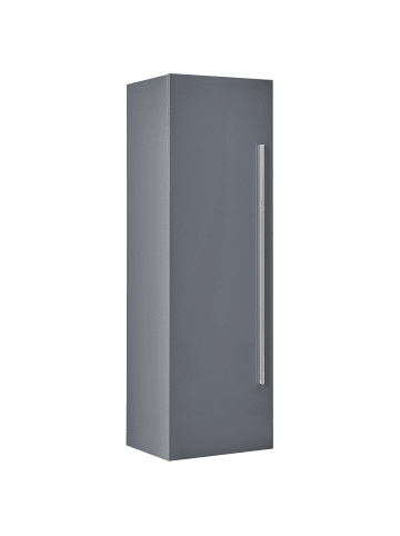 Beliani Badezimmerschrank MATARO in Grau/Silber - (W) 40 x (H) 132 x (L) 35 cm