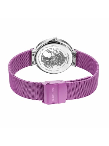 Bering Analoguhr für Damen in Lila
