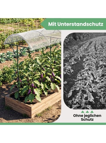 COSTWAY Metall Tomatenständer Gurken-Rankgestell 197 x 110 x 246 cm in Grün