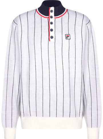 Fila Rundhalsausschnitt in bright white pin stripes