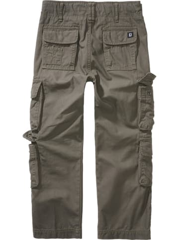 Brandit Kinder Cargohose "Kids Pure Vintage Pants" in Grün