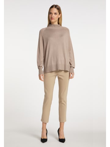 DreiMaster Klassik Strickpullover in Taupe