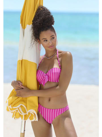 Vivance Bügel-Bandeau-Bikini in beere-creme