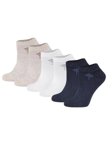 JOOP! Socken 6er Pack in Weiß/Dunkelblau/Naturmelange