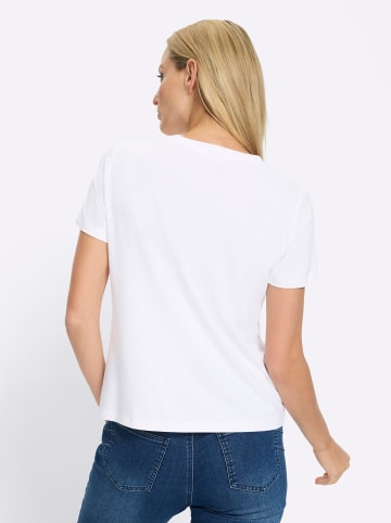 Heine Shirt in weiß-kalkmint