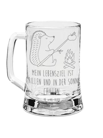 Mr. & Mrs. Panda Seidel Igel Grillen mit Spruch in Transparent