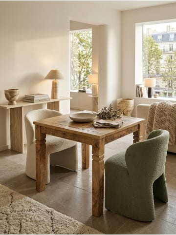 KADIMA DESIGN Esstisch Mango Massiv | 80x80x76cm, Landhaus, 4 Personen, Quadratisch in Braun