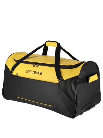 travelite Basics - Rollenreisetasche Plane 97L 71 cm (weiß) in gelb