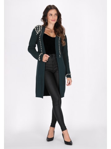 faina Damen Cardigan in Dunkelgrün