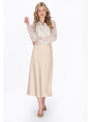 Usha Women Blouse in lavender offwhite