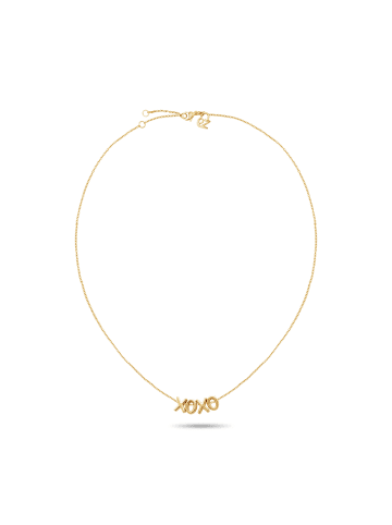 Echtzeit Halskette XOXO in gold