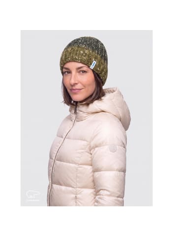 Eisbär Strickmütze aus Bio-Baumwolle für Damen in oliv