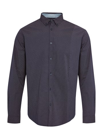 Threadbare Hemd THB Shirt L/Slv Trim in navy_pink