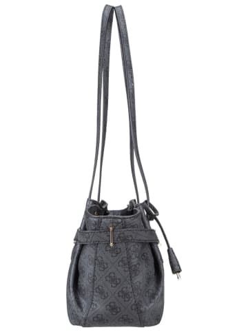 Guess Handtasche Yesba Girlfriend Shoulder in Coal Logo