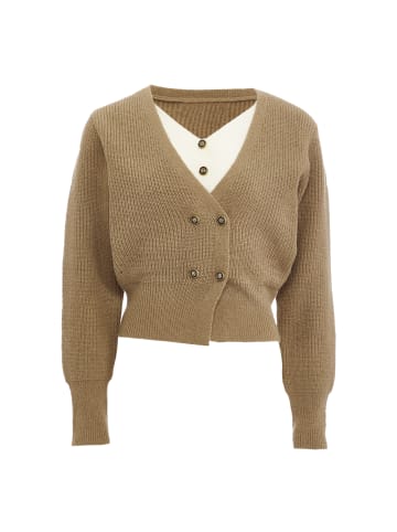 NALLY Damen Strickjacke in Khaki