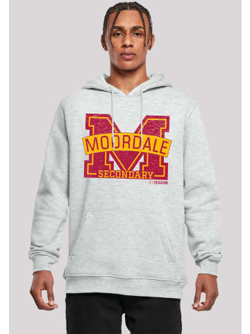 F4NT4STIC Hoodie Sex Education Moordale Cracked M Logo2 Netflix TV Series in grau meliert