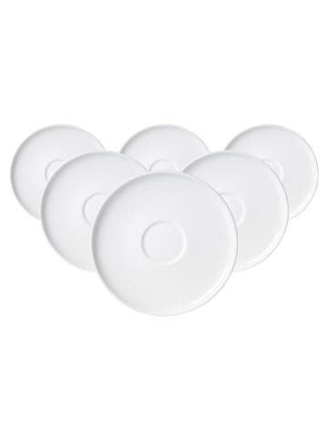 Ritzenhoff & Breker 6er Set Teeuntertassen Skagen in Weiß ø 14 cm in weiß