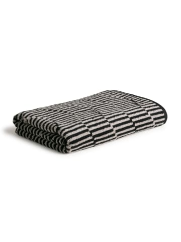 Möve Duschtuch Illusions in cashmere/black