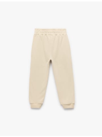 KOTON SWEAT BOTTOMS in Beige