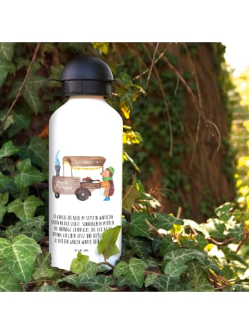 Mr. & Mrs. Panda Alu Trinkflasche Igel Maronen mit Spruch in Weiß