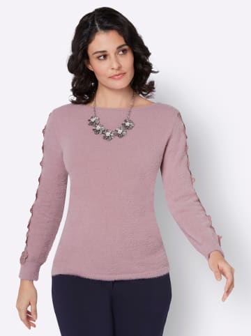 creation L Langarm-Pullover in mauve