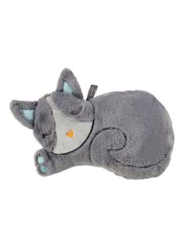 Fashy Kuscheltier Katze Kitty mit Wärmflasche, 800 ml in Grau