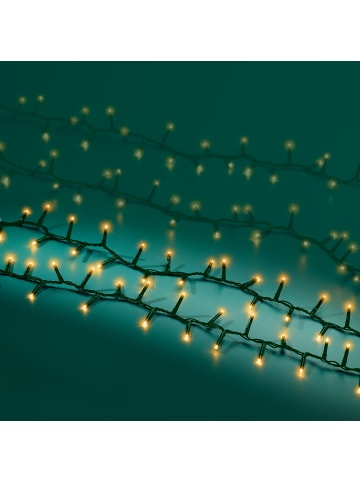 LUMINEO Lichterkette COMPACT 2000 LED 45 m, grünes Kabel in klassisch warm
