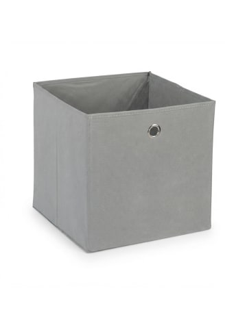 relaxdays 4 x Aufbewahrungsbox in Grau - (B)30 x (H)30 x (T)30 cm