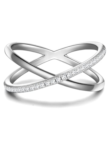 Glanzstücke München Ring Sterling Silber Zirkonia weiß in silber