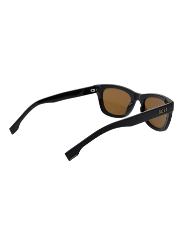 BOSS Männer Sonnenbrille Rechtwinklig Schwarz