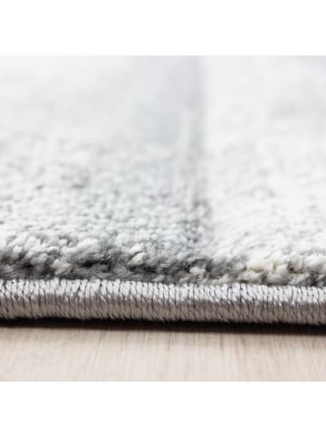KADIMA DESIGN Teppich Kurzflor Waschbar Karo LATEMAR Strapazierfähig OEKO-TEX in Blau