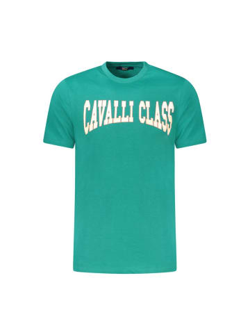 cavalli CLASS Grünes Baumwoll-T-Shirt