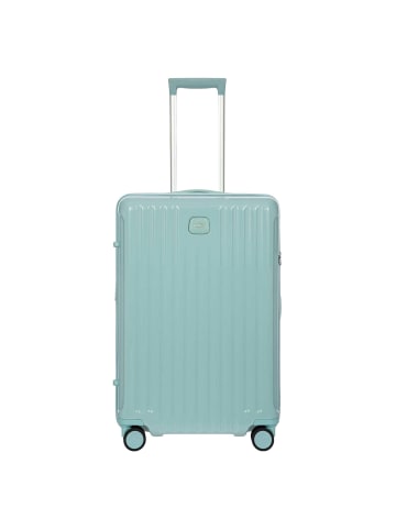 BRIC`s Positano - 4-Rollen-Trolley M 69 cm erw. (emerald green) in light blue