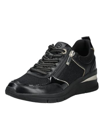 Tamaris Sneaker in Schwarz/Gold