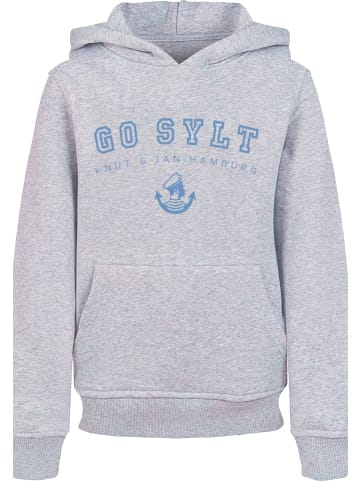 F4NT4STIC Hoodie Go Sylt Knut & Jan Hamburg in grau meliert