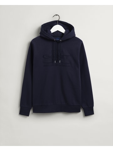 Gant Hoodie 'Tonal Archive Shield' in blau