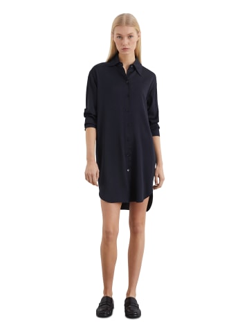 Marc O'Polo Satin-Hemdblusenkleid regular in Dark blue