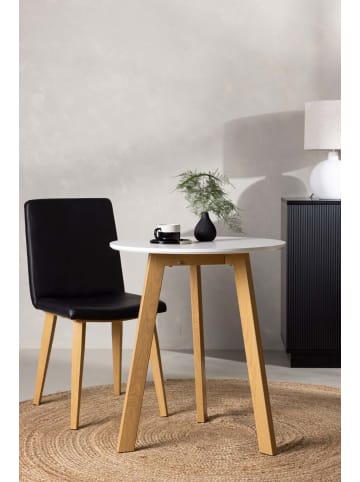ebuy24 Esstisch Leonora Weiß 65 x 65 cm