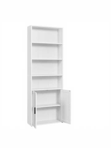 VASAGLE Bücherregal Custos-old in Weiß - (B)24 x (H)175 x (T)60 cm