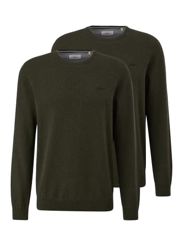 S. Oliver Pullover Basic in Dunkelgrün