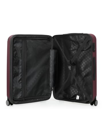 Hauptstadtkoffer Spree - Mittelgroßer Koffer Hartschale Trolley 65 cm, TSA, 74 L in Dunkelrot