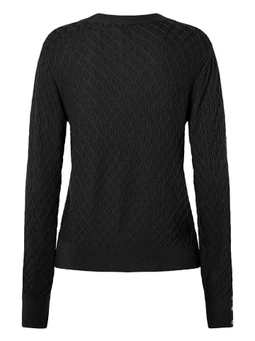 More & More Rautenstrickpullover in black