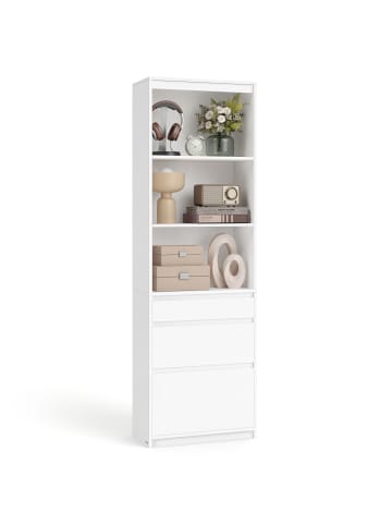 VASAGLE Bücherregal Kailyn in Weiß - (B)30 x (H)180 x (T)57.1 cm