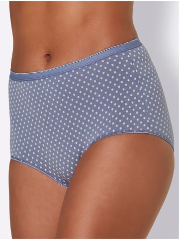 WITT WEIDEN Taillenslip in 2x taubenblau-bedruckt + 1x taubenblau