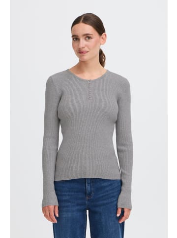 Oxmo Langarmshirt OXISOLRAY in Grau